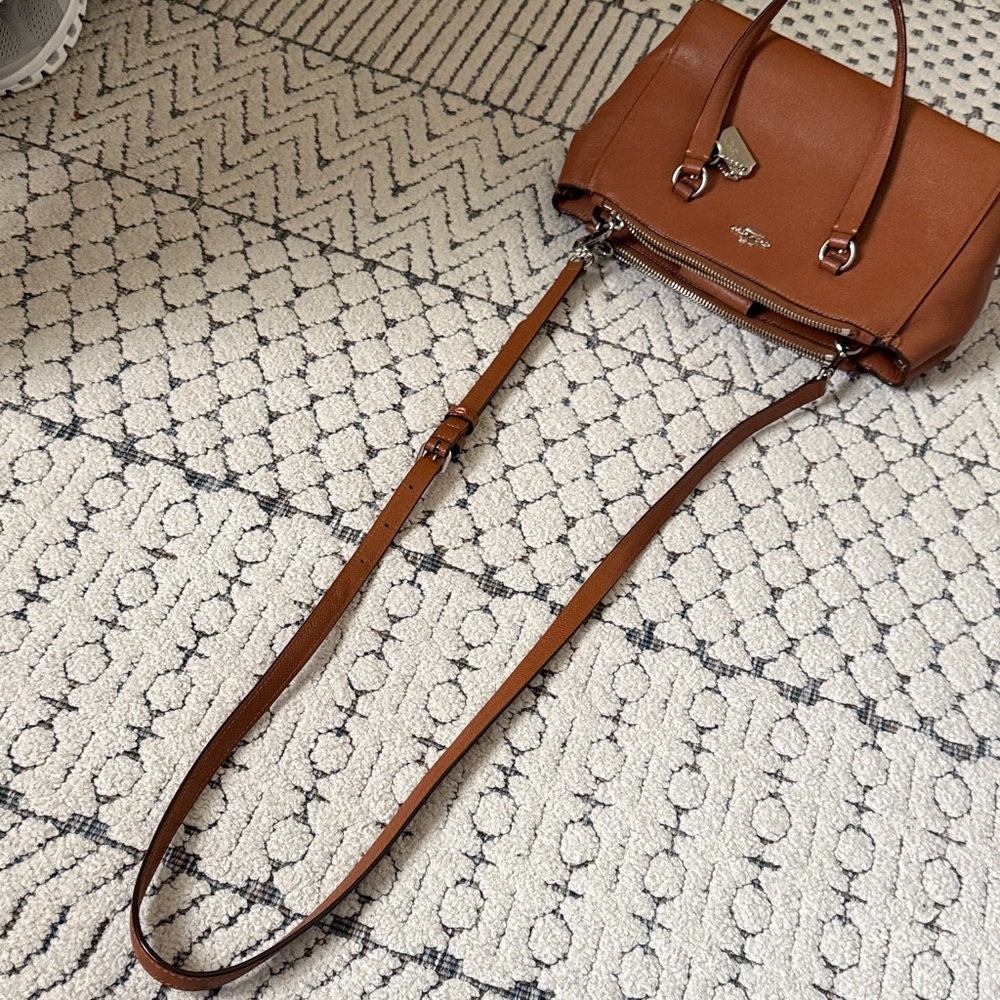 Coach Tan Leather Crossbody Bag - Picture 11 of 16